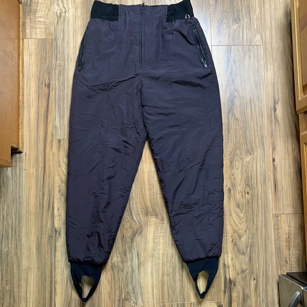 Ladies Size 12 Vintage Ultrex by Burlington Black Ski Snow Pants
